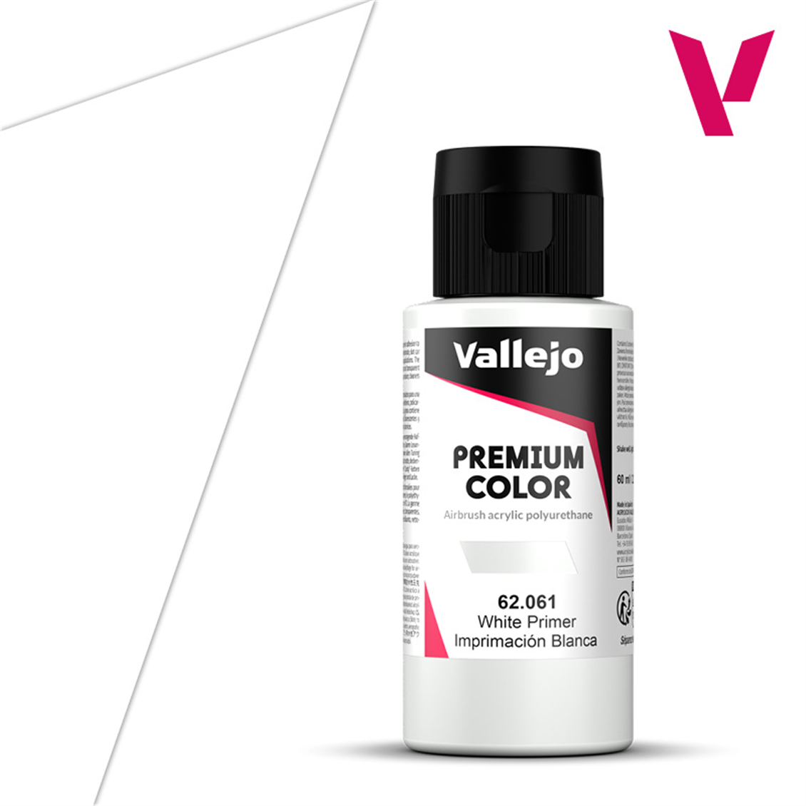 Vallejo 62061 60 ml. White Primer, Premium RC Color Serisi Model Boyası