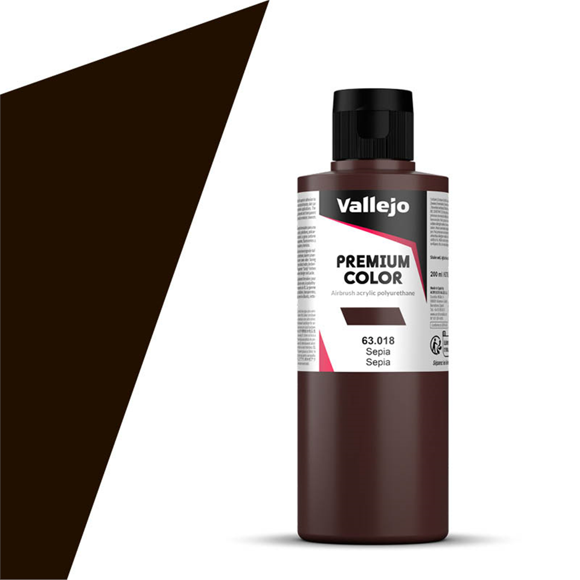 Vallejo 63018 200 ml. Sepia, Premium RC Color Serisi Model Boyası