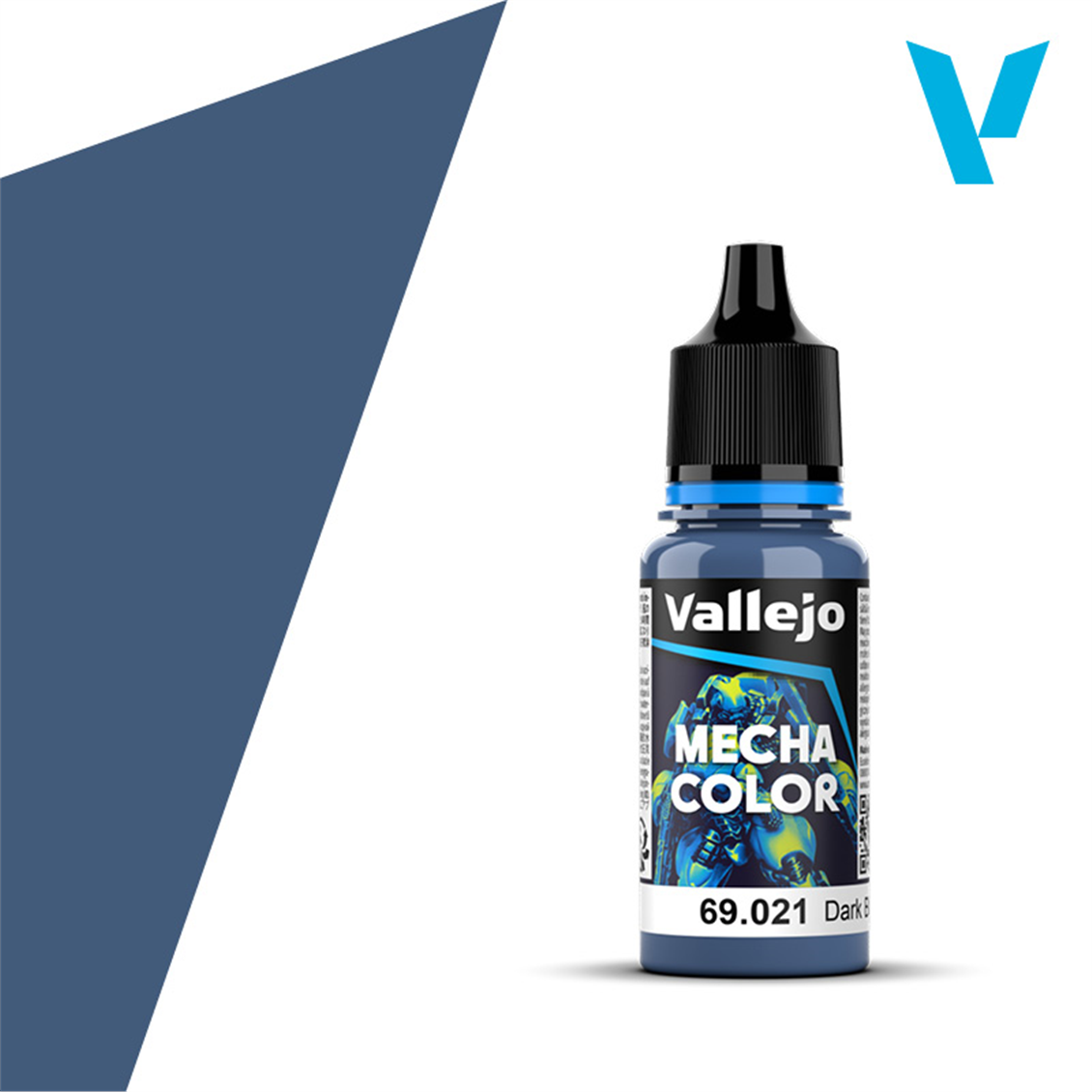 Vallejo 69021 18 ml. Dark Blue, Mecha Color Serisi Model Boyası