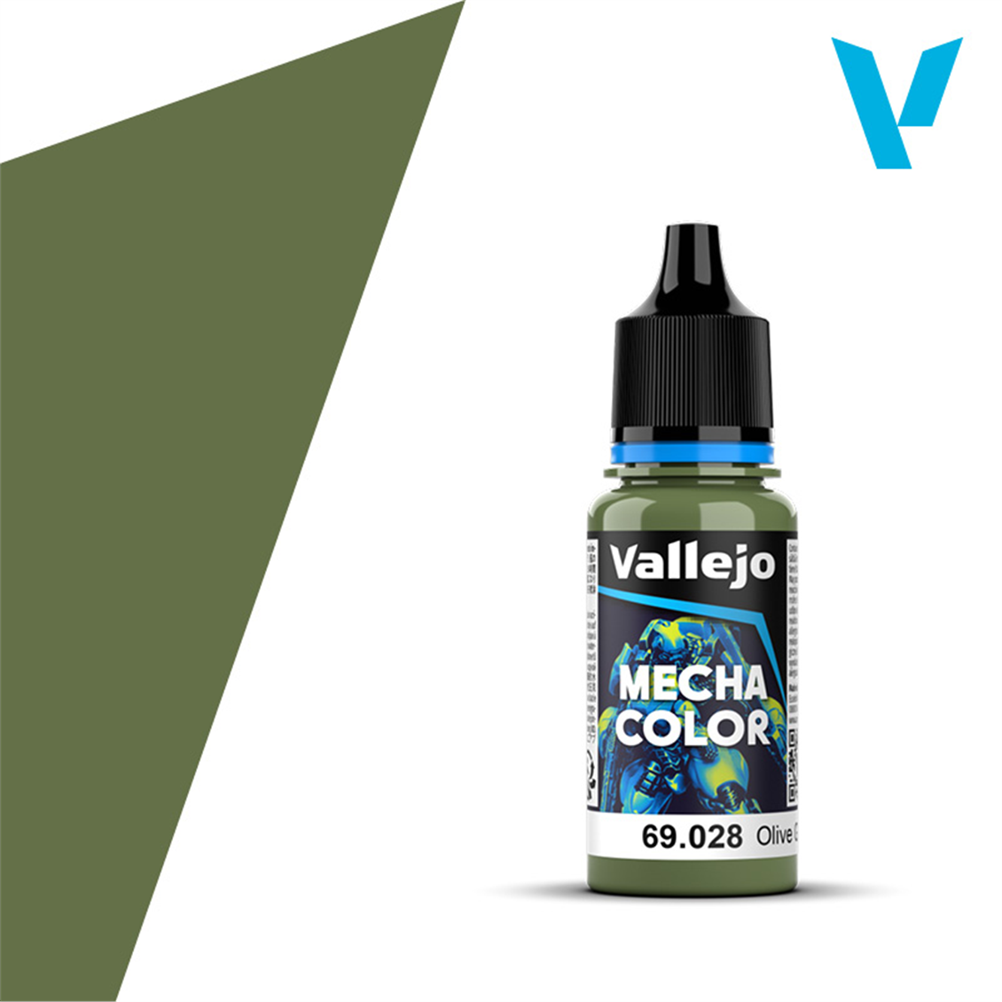 Vallejo 69028 18 ml. Olive Green, Mecha Color Serisi Model Boyası