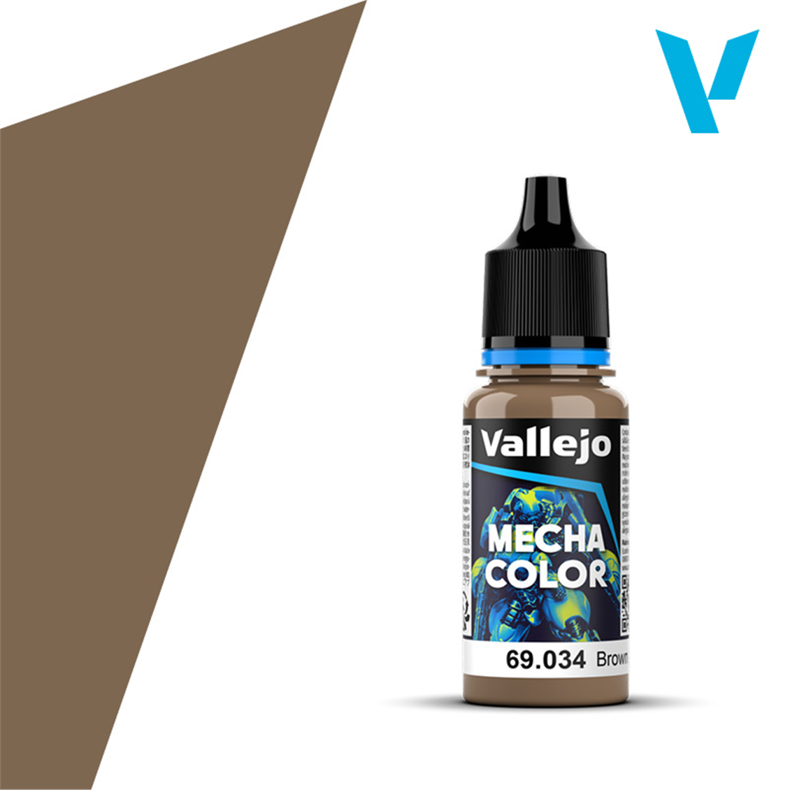 Vallejo 69034 18 ml. Brown, Mecha Color Serisi Model Boyası