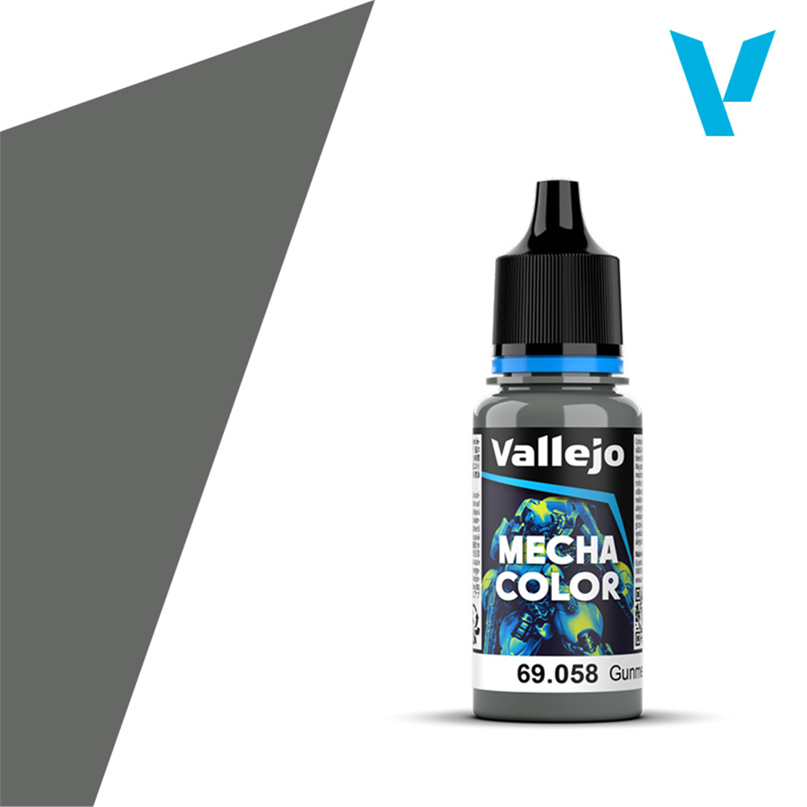 Vallejo 69058 18 ml. Gunmetal, Mecha Color Serisi Model Boyası