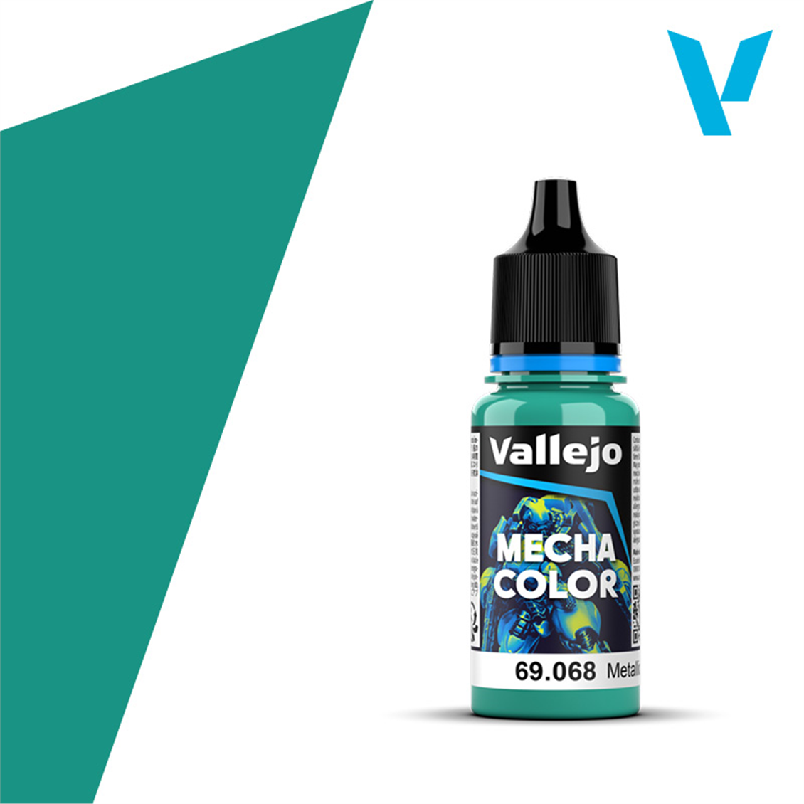 Vallejo 69068 18 ml. Metallic Green, Mecha Color Serisi Model Boyası