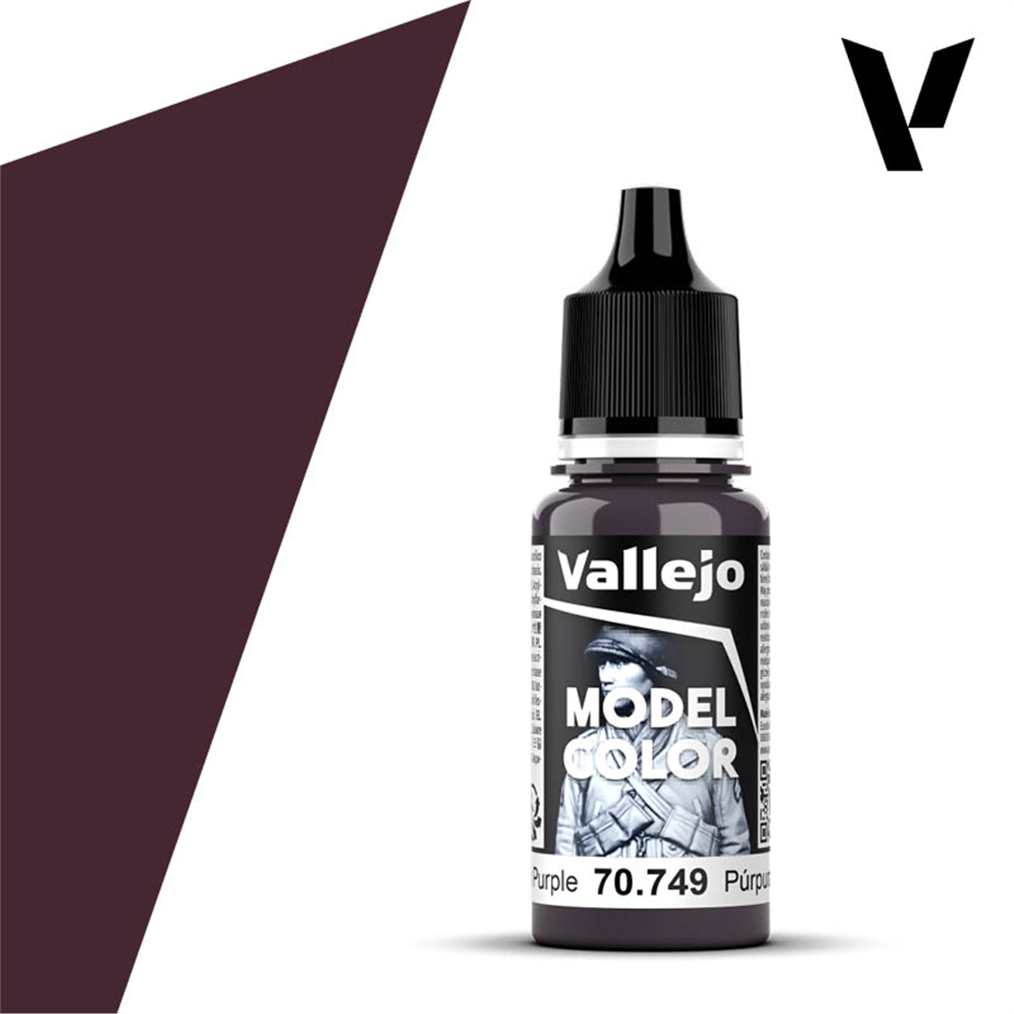 Vallejo 70749 18 ml. (049) Dark Purple, Model Color Serisi Model Boyası