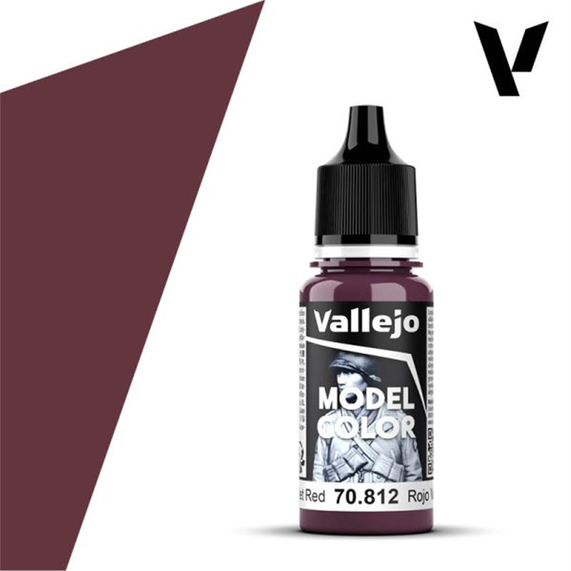 Vallejo 70812 18 ml. (43) Violet Red-Matt, Model Color Serisi Model Boyası