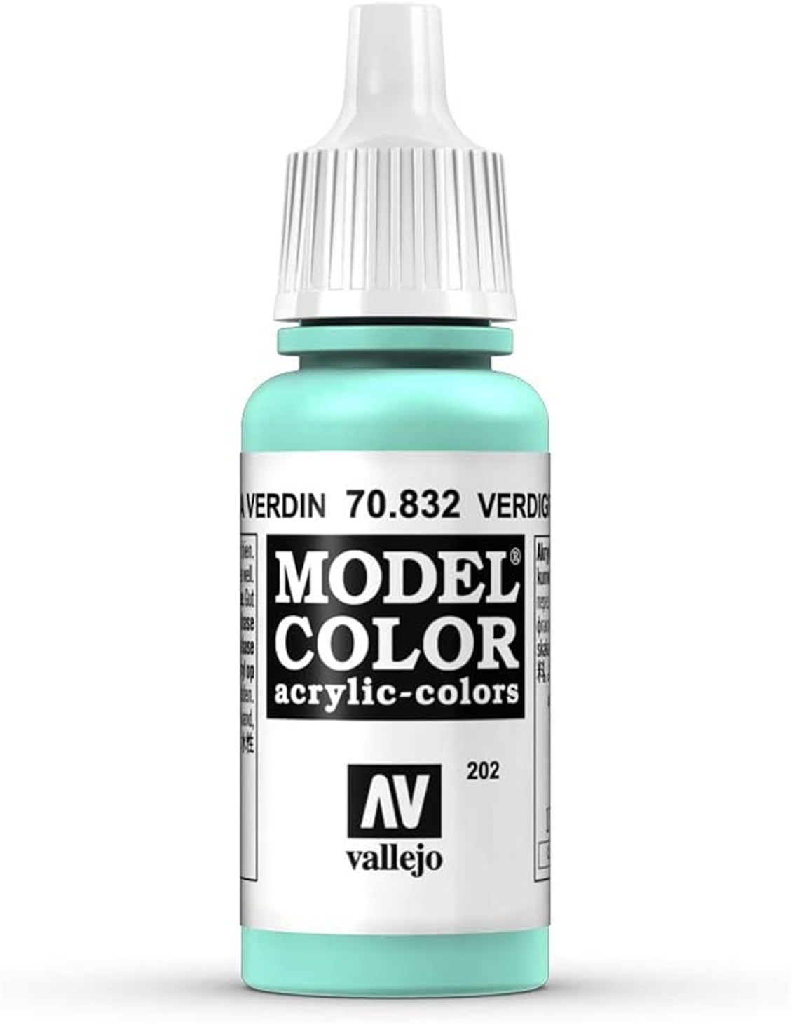 Vallejo 70832 18 ml. (202) Verdigris Glaze-Glaze, Model Color Serisi Model Boyası