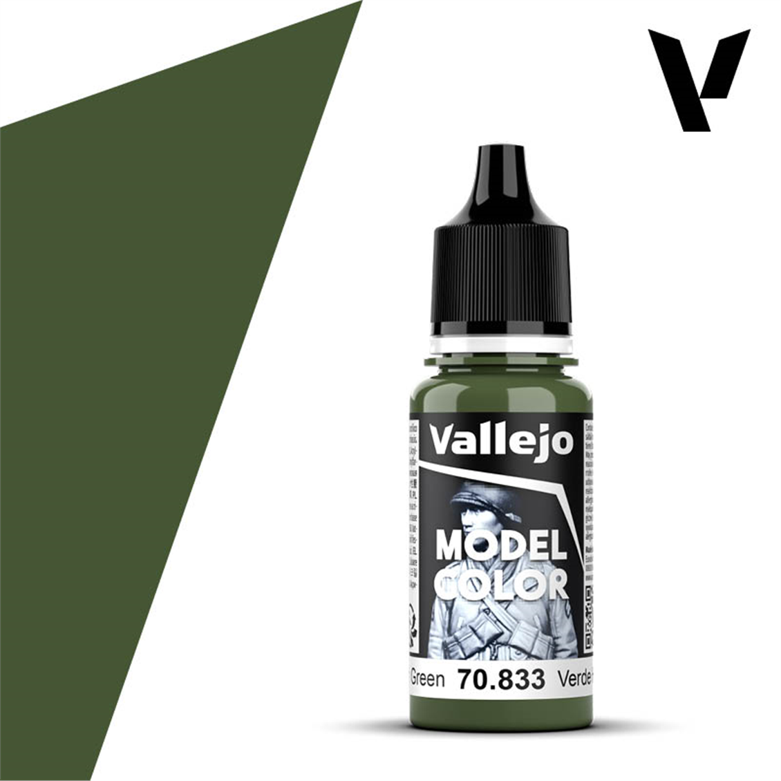 Vallejo 70833 18 ml. (80)Ger.Cam.Bright Green-Glaze, Model Color Serisi Model Boyası