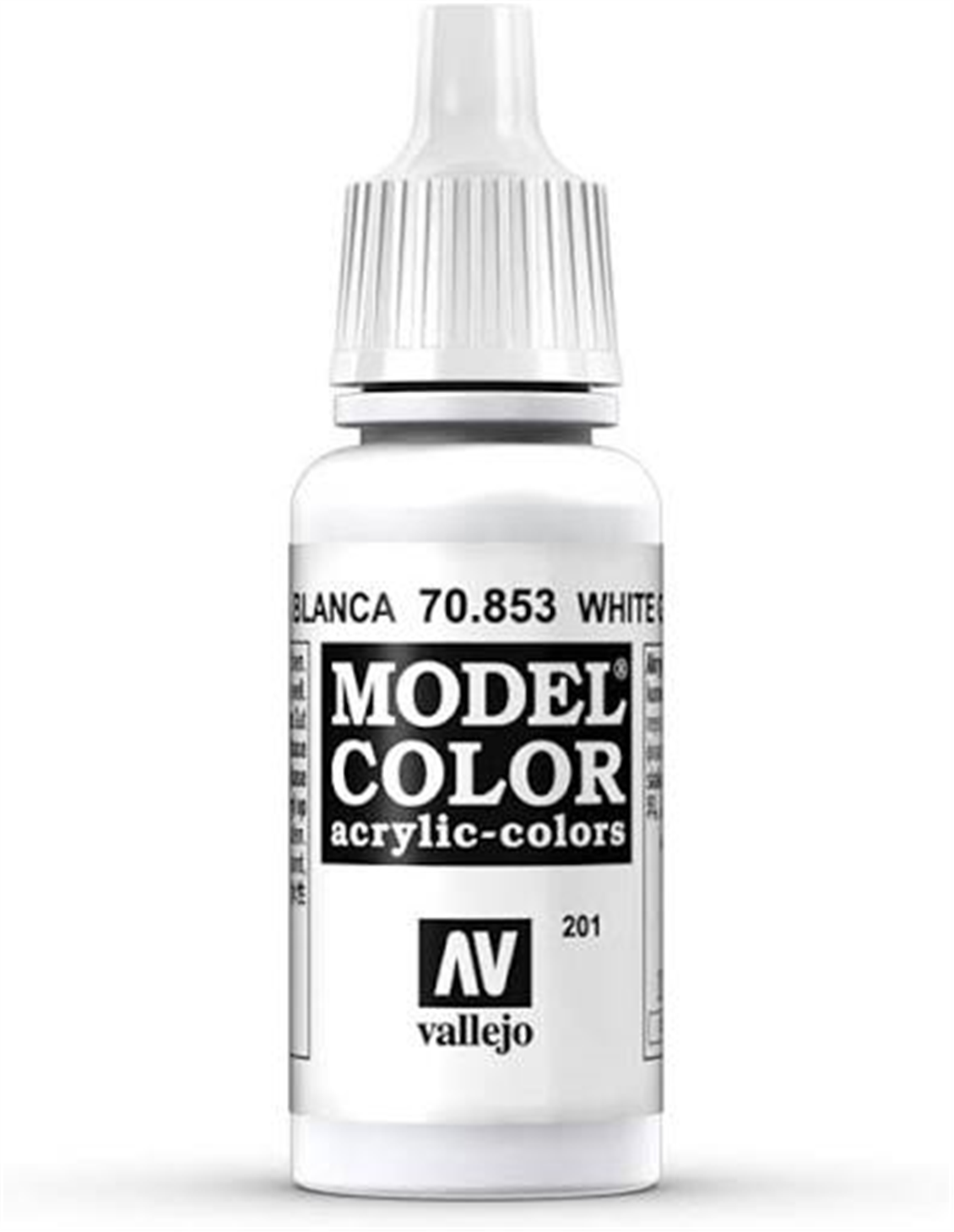 Vallejo 70853 18 ml. (201) White Glaze-Glaze, Model Color Serisi Model Boyası