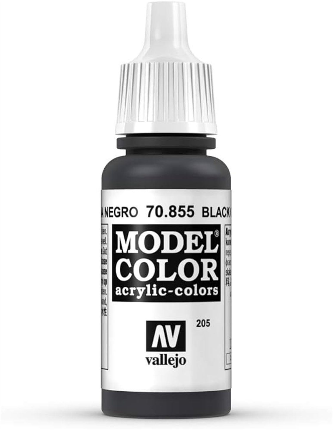 Vallejo 70855 18 ml. (205) Black Glaze-Glaze, Model Color Serisi Model Boyası