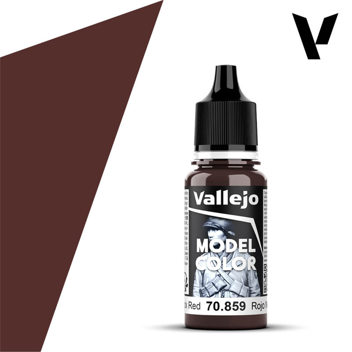 Vallejo 70859 18 ml. (35) Black Red-Matt, Model Color Serisi Model Boyası