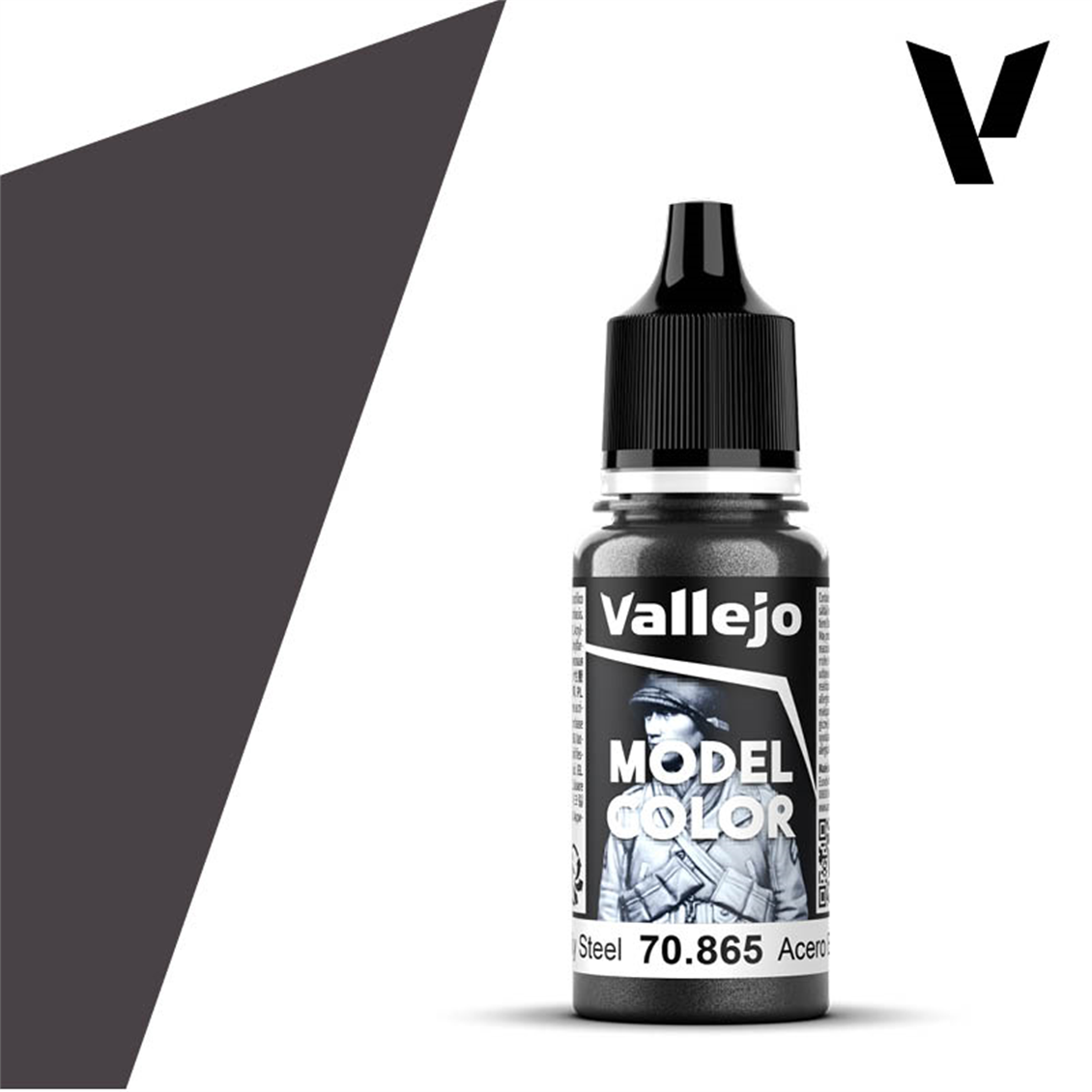 Vallejo 70865 18 ml. (177) Oily Steel-Metallic, Model Color Serisi Model Boyası