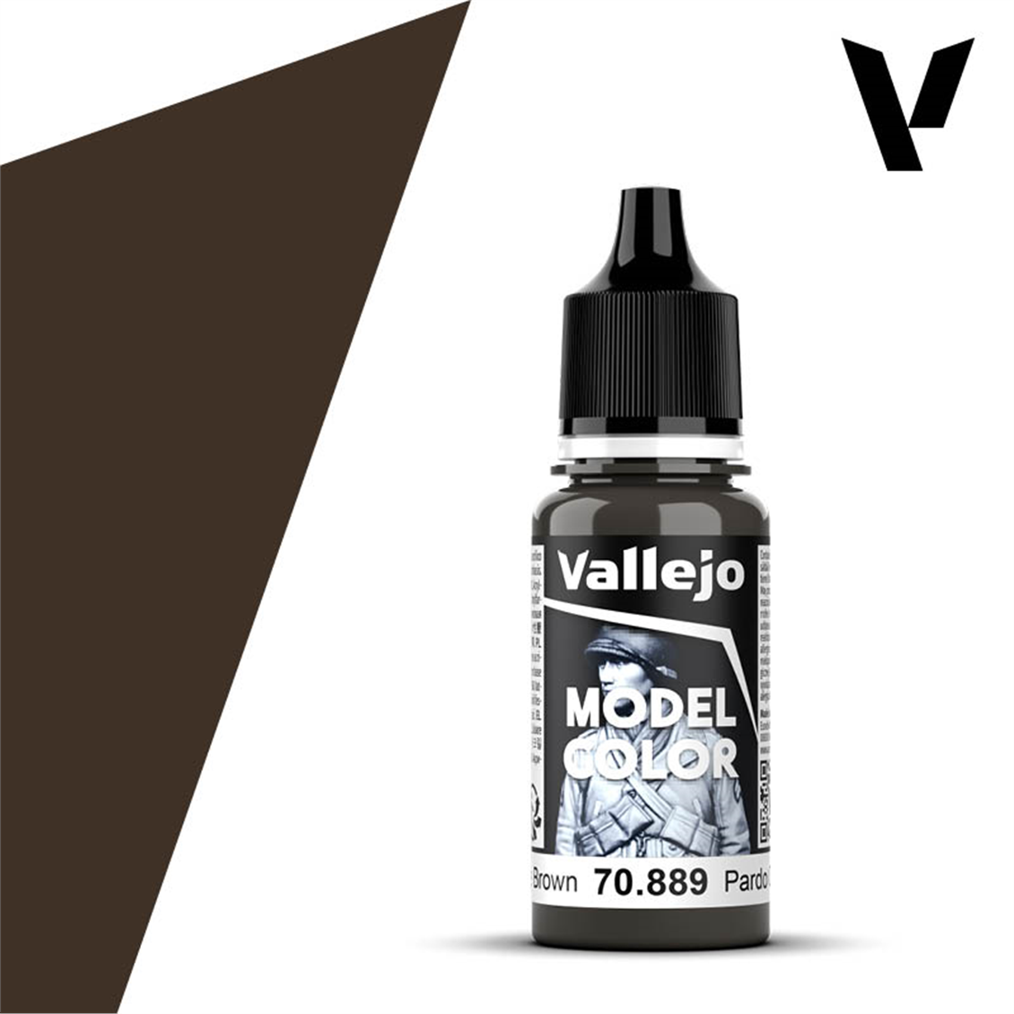 Vallejo 70889 18 ml. (91) Olive Brown-Matt, Model Color Serisi Model Boyası