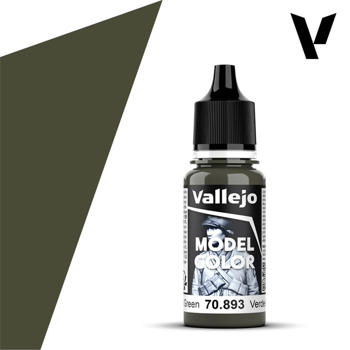 Vallejo 70893 18 ml. (95) Us Dark Green-Matt, Model Color Serisi Model Boyası