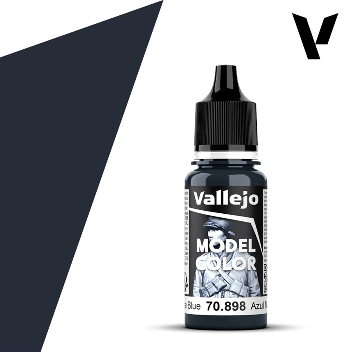 Vallejo 70898 18 ml. (48) Dark Sea Blue-Matt, Model Color Serisi Model Boyası
