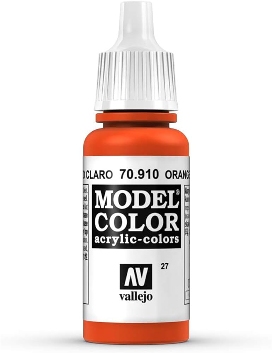 Vallejo 70910 18 ml. (27) Orange Red-Matt, Model Color Serisi Model Boyası