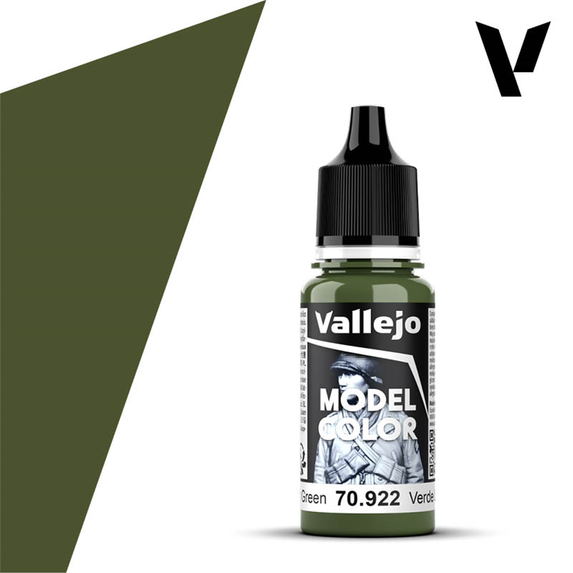 Vallejo 70922 18 ml. (84) Uniform Green-Matt, Model Color Serisi Model Boyası