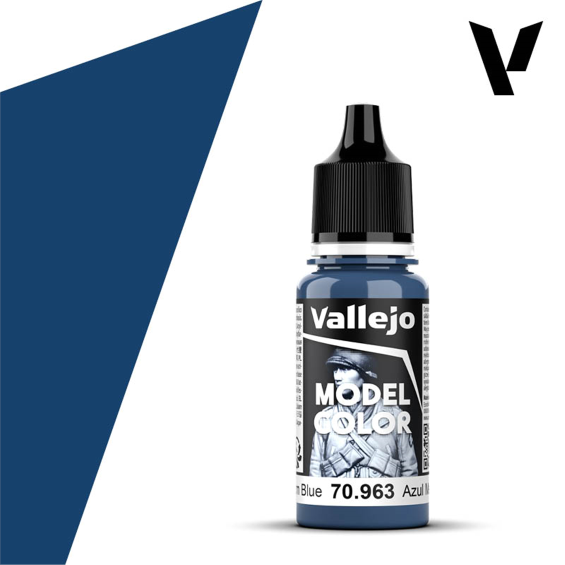 Vallejo 70963 18 ml. (57) Medium Blue-Matt, Model Color Serisi Model Boyası