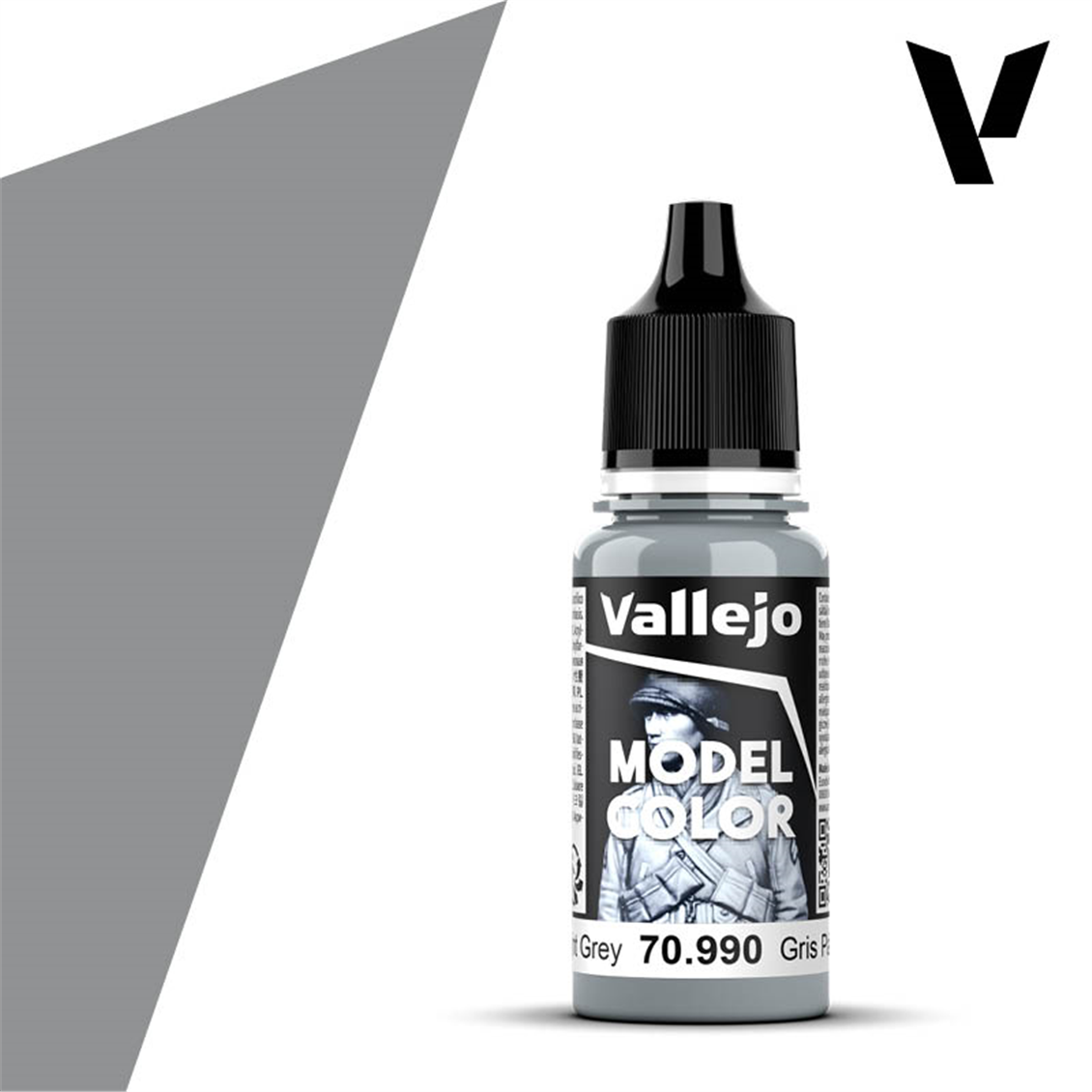 Vallejo 70990 18 ml. (155) Light Grey-Matt, Model Color Serisi Model Boyası