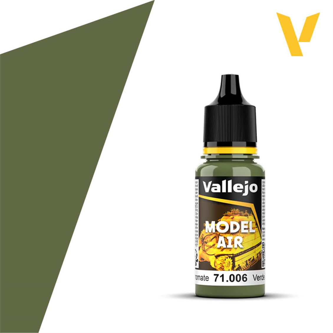 Vallejo 71006 18 ml. Light Green Chromate, Model Air Serisi Model Boyası