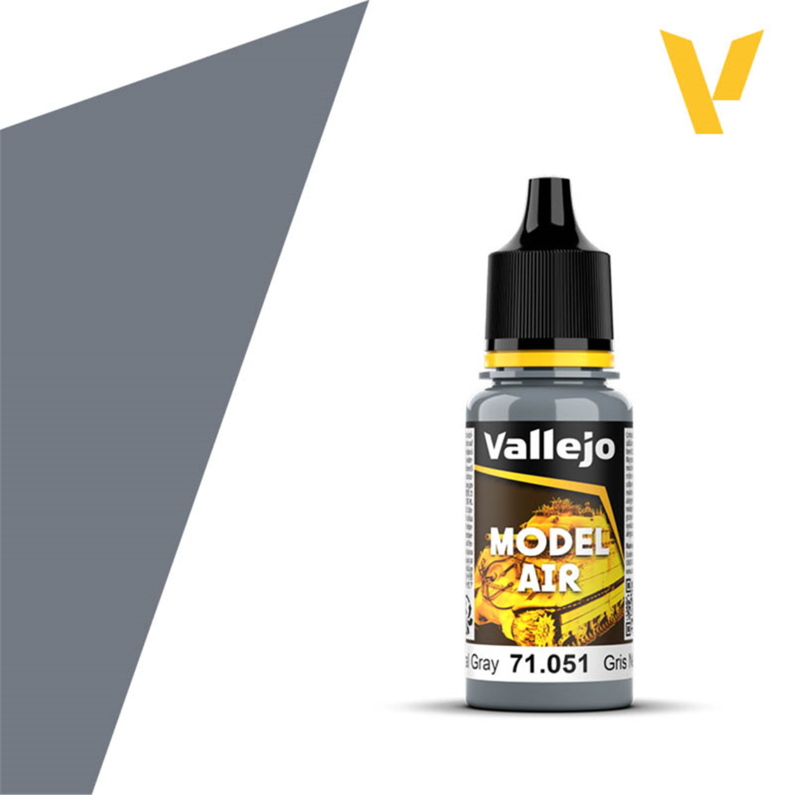 Vallejo 71051 18 ml. Neutral Gray, Model Air Serisi Model Boyası