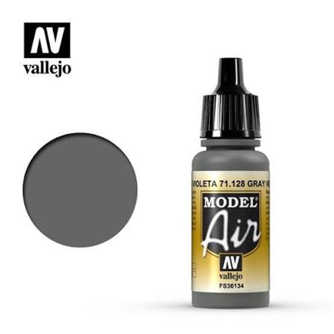 Vallejo 71128 18 ml. Grey Violet, Model Air Serisi Model Boyası
