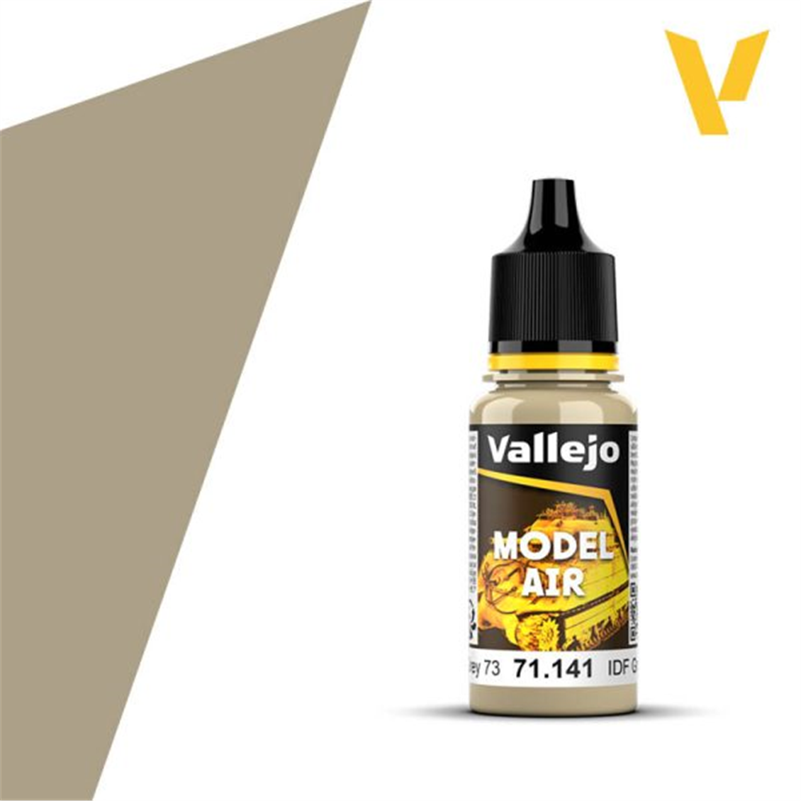 Vallejo 71141 18 ml. IDF Sand Gray 73, Model Air Serisi Model Boyası