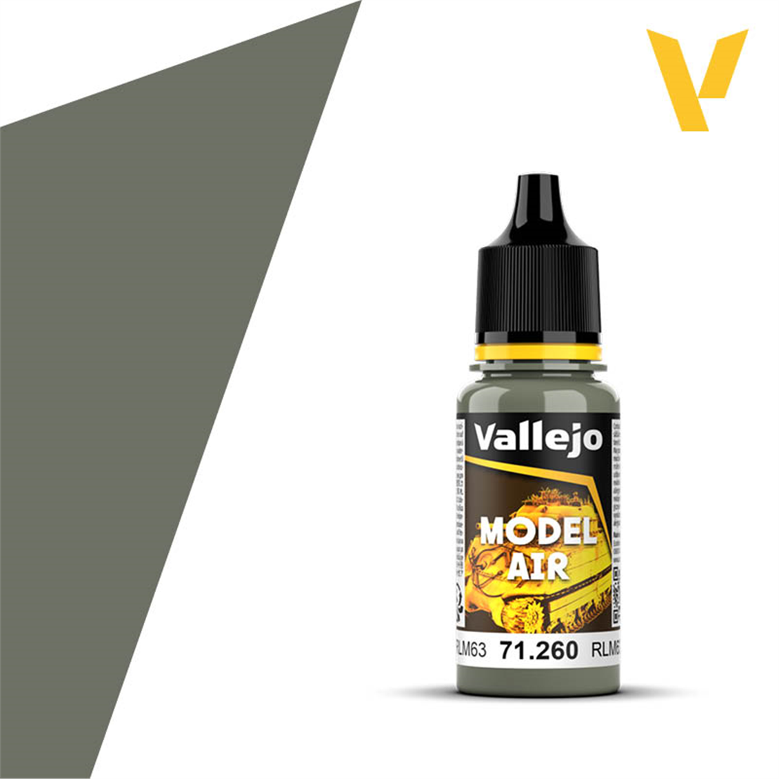 Vallejo 71260 18 ml. Light Gray RLM63, Model Air Serisi Model Boyası