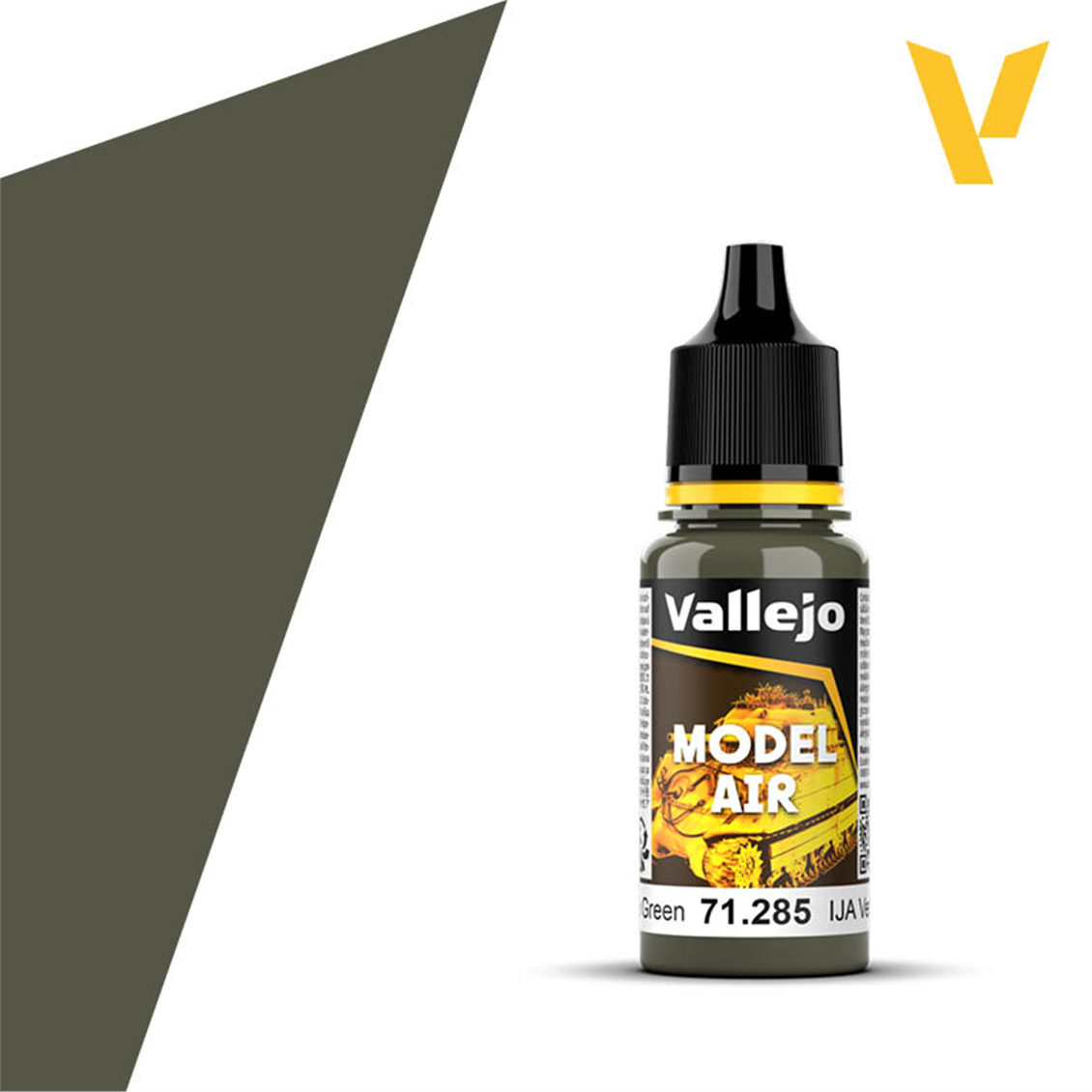 Vallejo 71285 18 ml. UJA Dark Green, Model Air Serisi Model Boyası