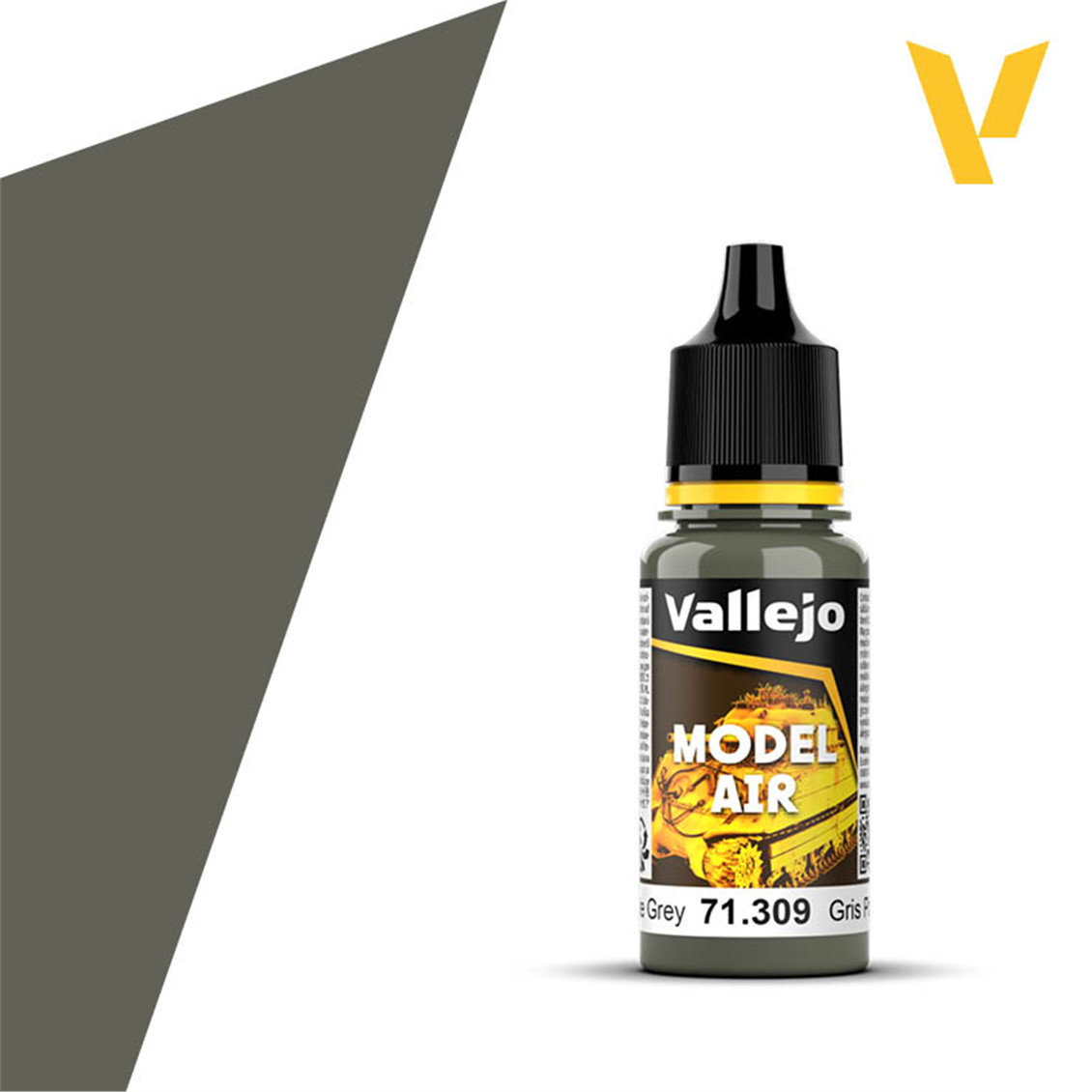Vallejo 71309 18 ml. Dark Slate Grey, Model Air Serisi Model Boyası
