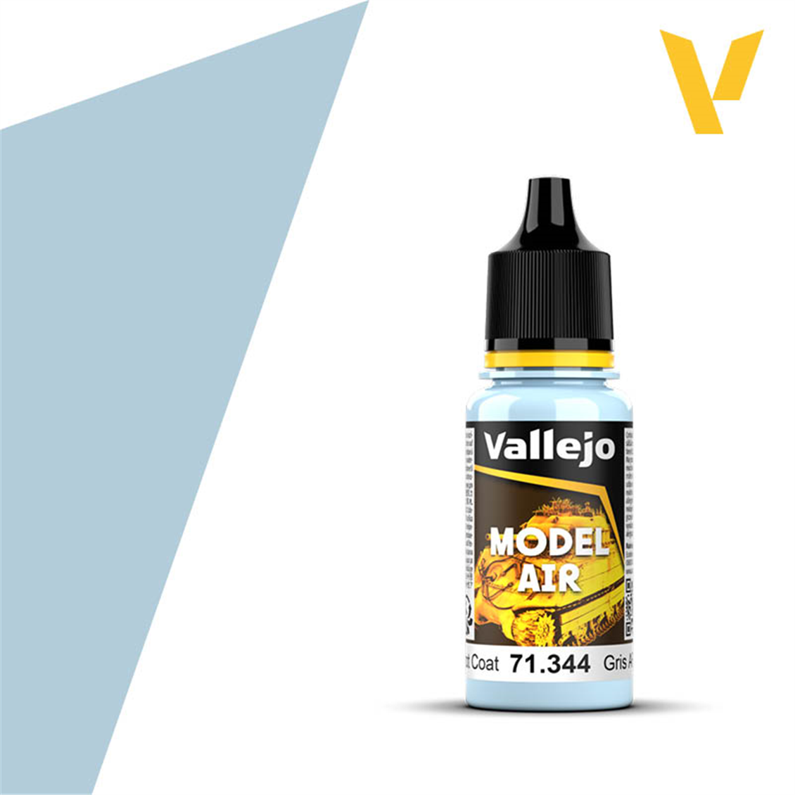 Vallejo 71344 18 ml. Rus. AF Grey Protec. Coat, Model Air Serisi Model Boyası