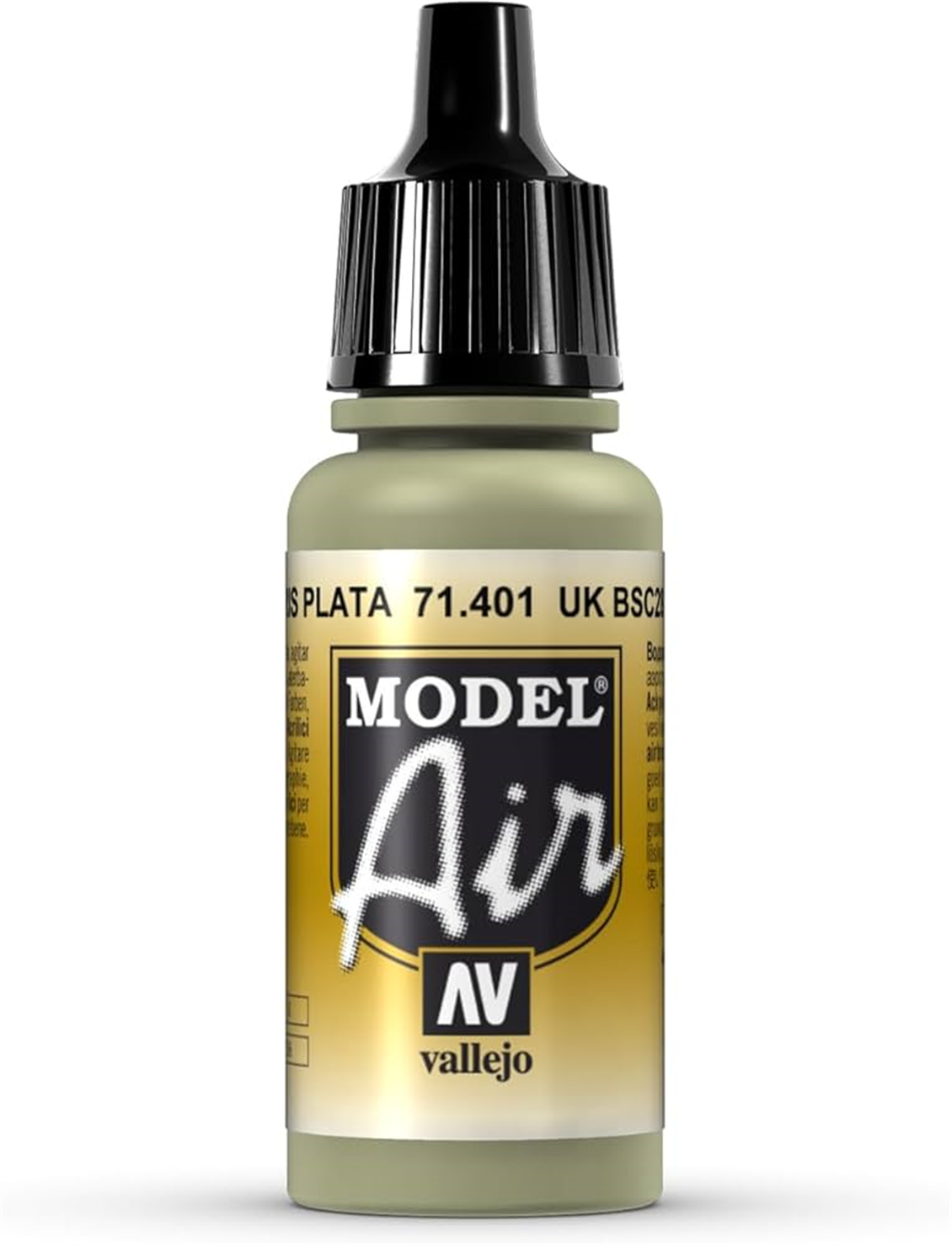 Vallejo 71401 18 ml. UK BSC 28 Silver Grey, Model Air Serisi Model Boyası