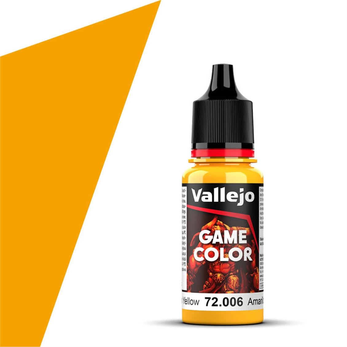 Vallejo 72006 17 ml. Sunblast Yellow, Game Color Serisi Model Boyası
