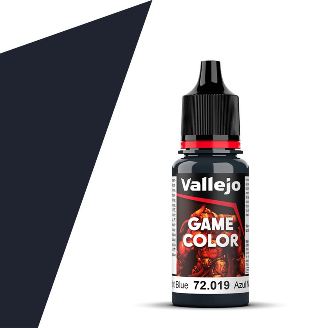 Vallejo 72019 17 ml. Night Blue, Game Color Serisi Model Boyası