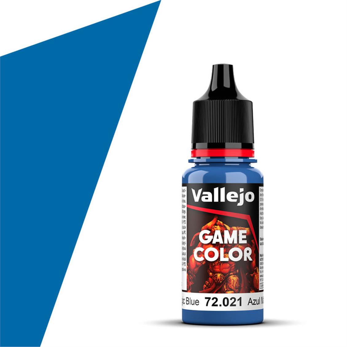 Vallejo 72021 17 ml. Magic Blue, Game Color Serisi Model Boyası