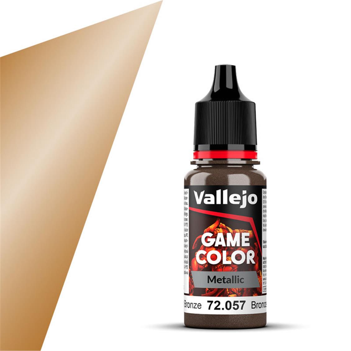 Vallejo 72057 17 ml. Bright Bronze, Game Color Serisi Model Boyası