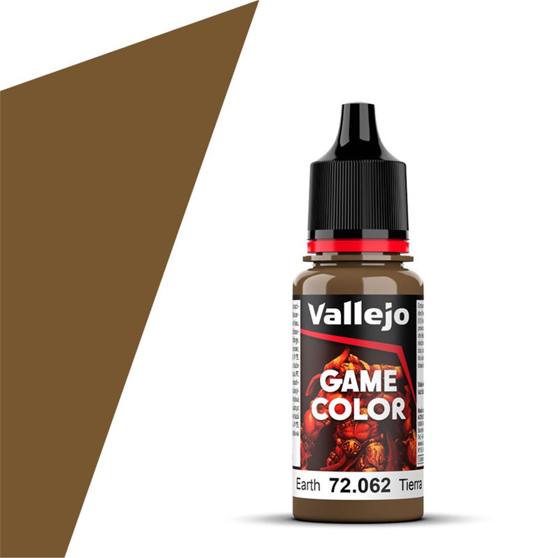 Vallejo 72062 17 ml. Earth, Game Color Serisi Model Boyası