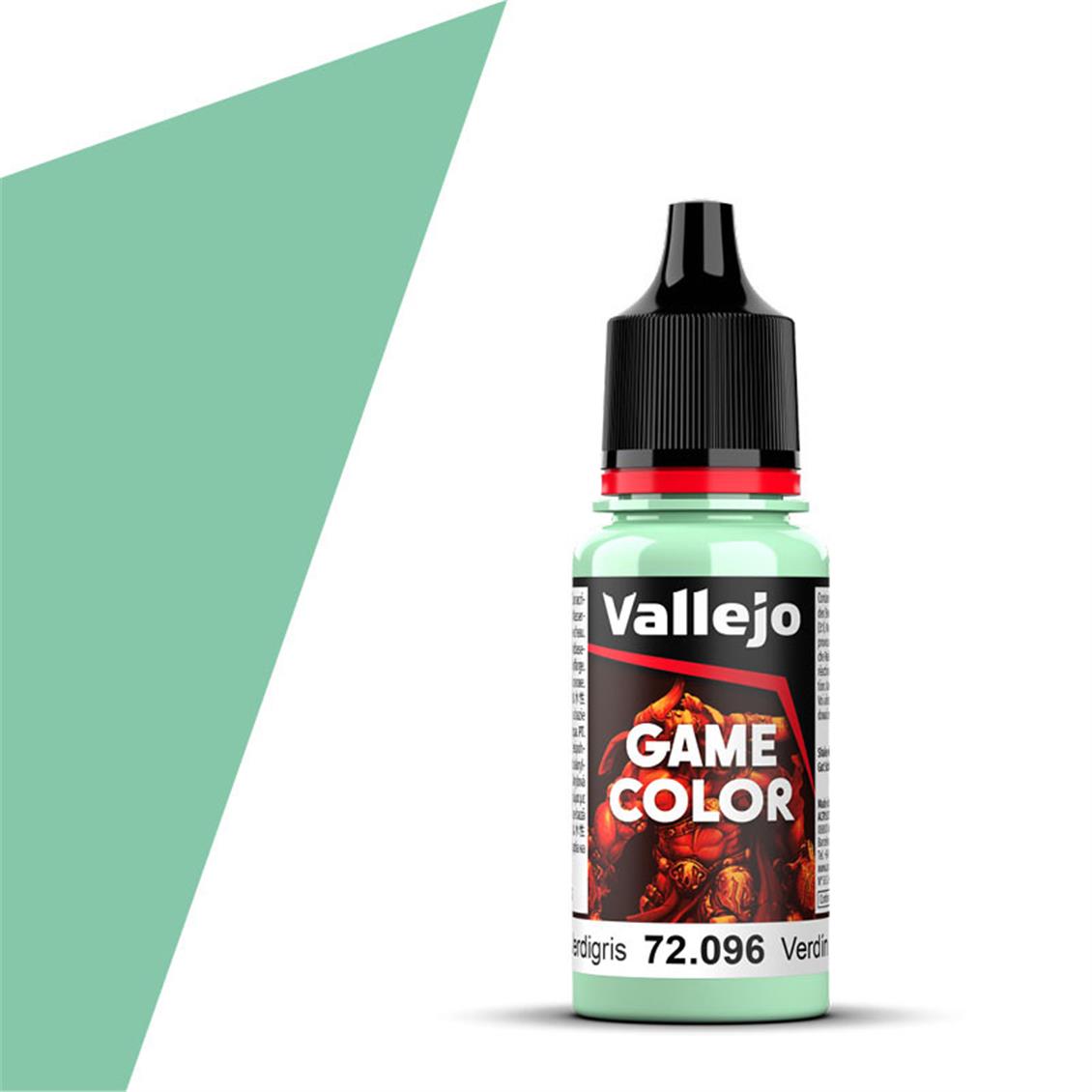 Vallejo 72096 17 ml. Verdigris, Game Color Serisi Model Boyası