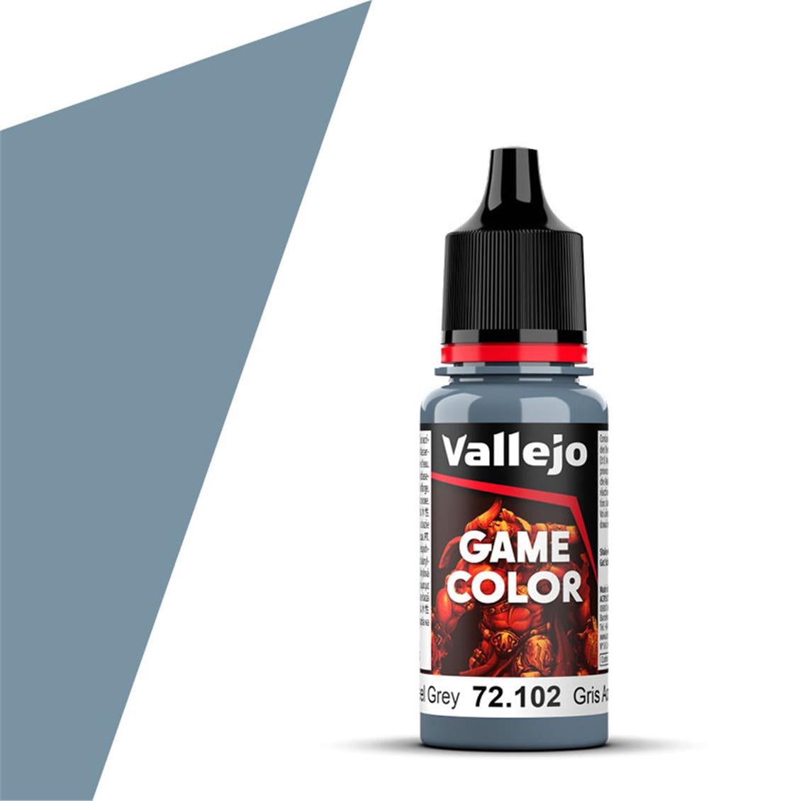 Vallejo 72102 17 ml. Steel Grey, Game Color Serisi Model Boyası