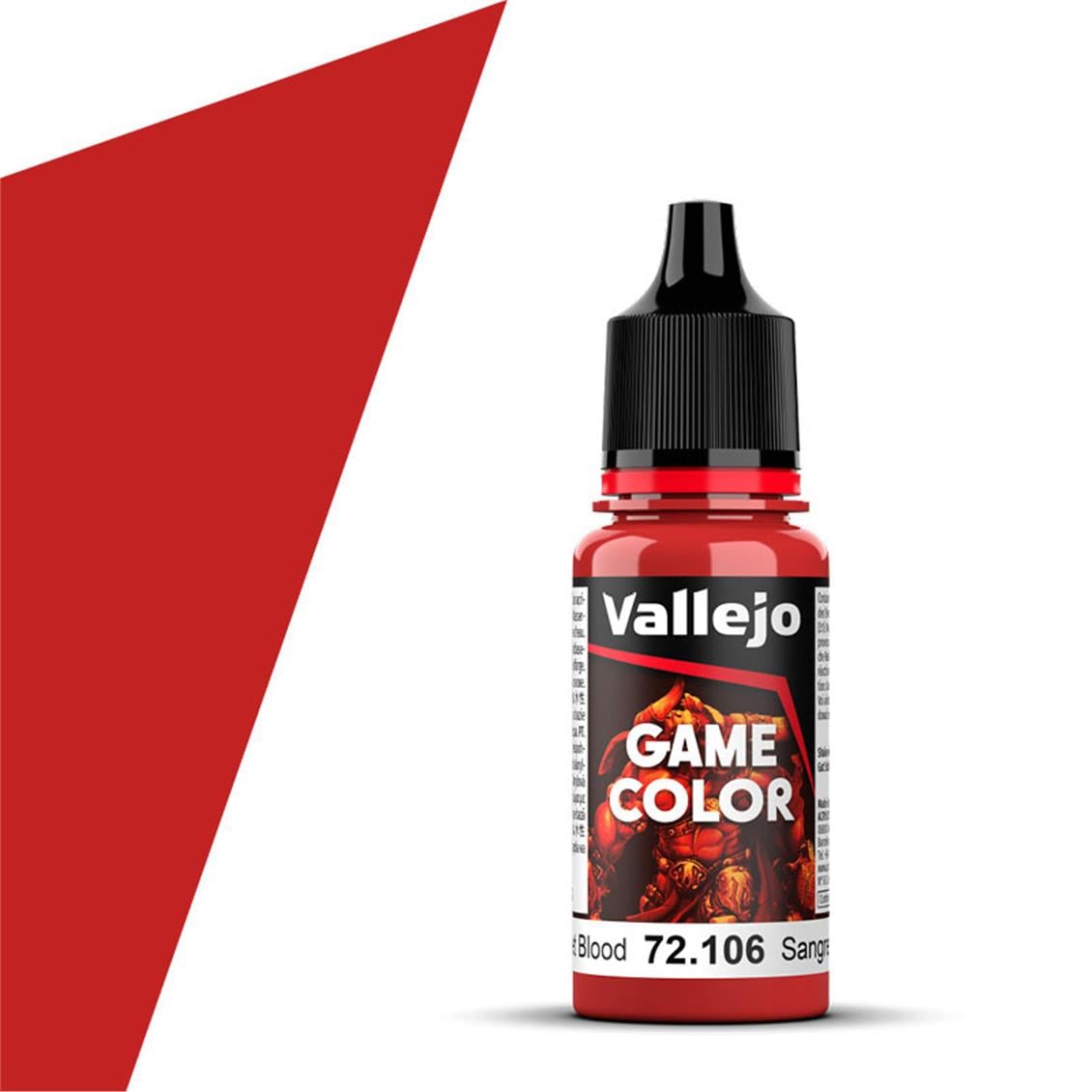 Vallejo 72106 17 ml. Scarlett Blood, Game Color Serisi Model Boyası