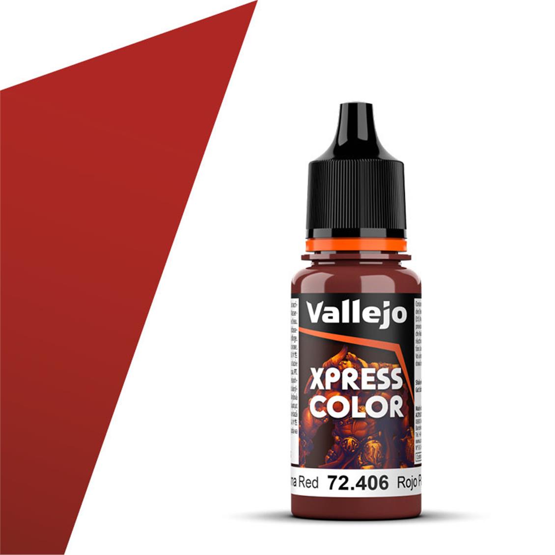Vallejo 72406 18 ml. Plasma Red, Xpress Game Color Serisi Model Boyası