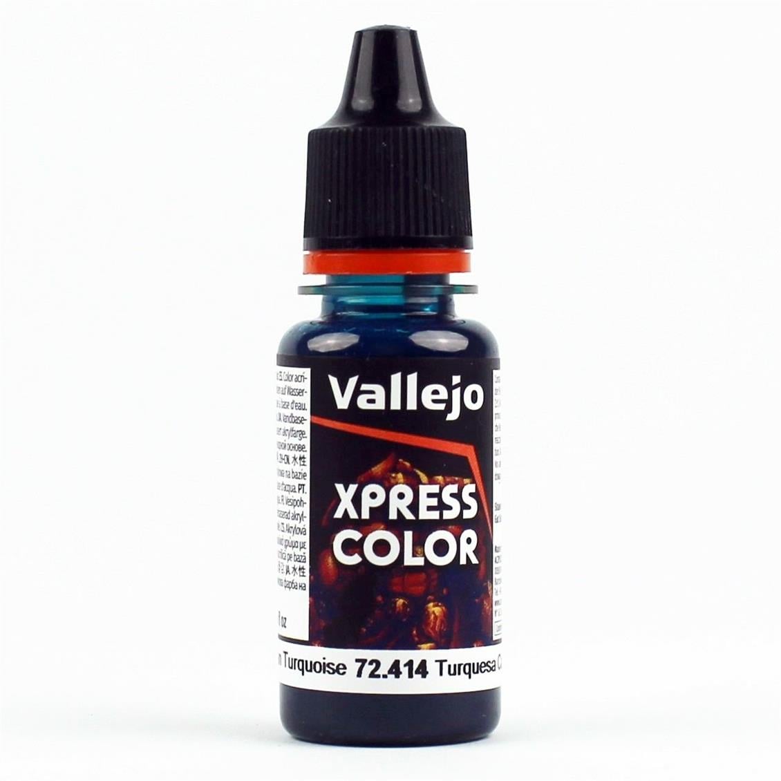 Vallejo 72414 18 ml. Caribbean Turquoise, Game Color Serisi Model Boyası