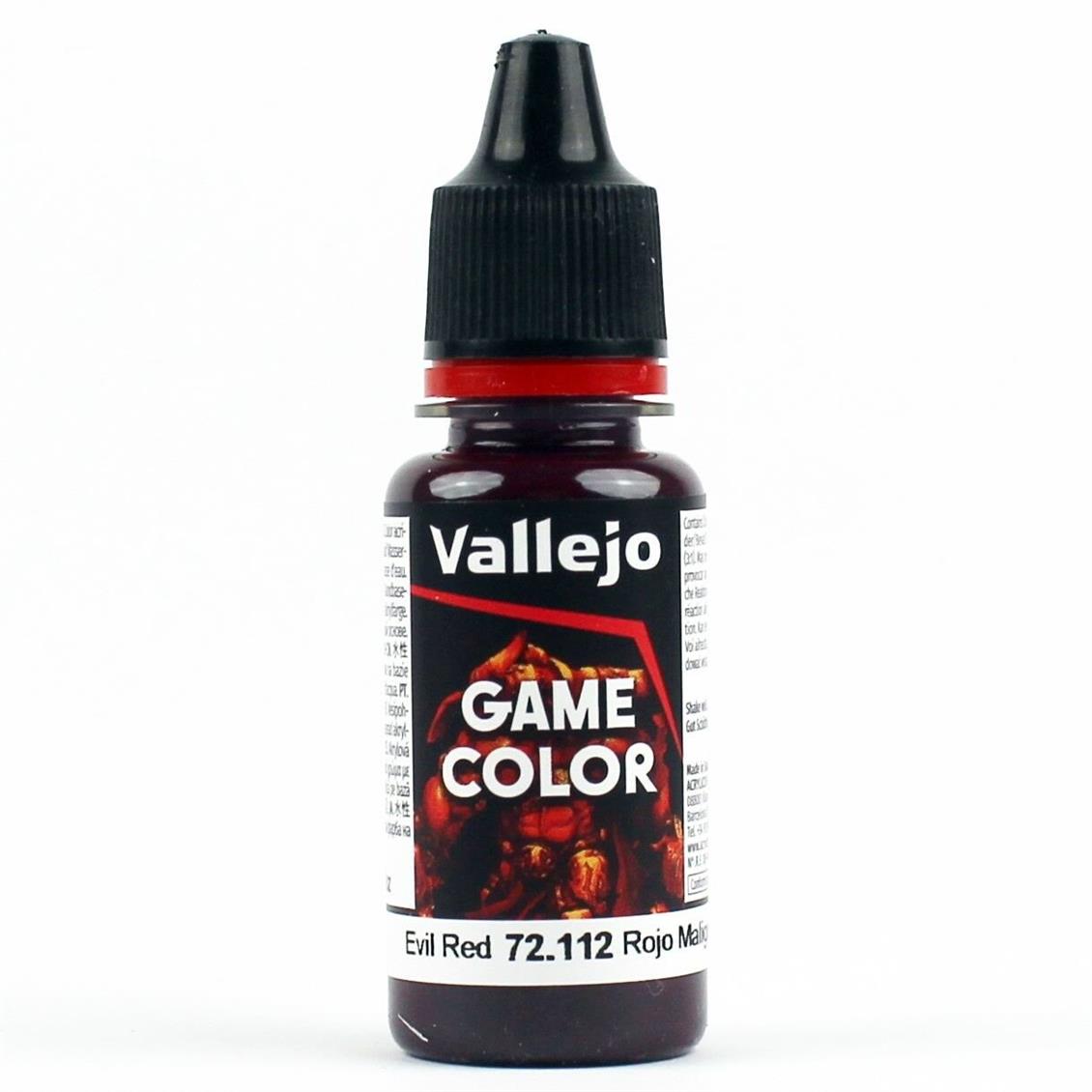 Vallejo 72653 18 ml. Evil Red , Game Color Serisi Model Boyası