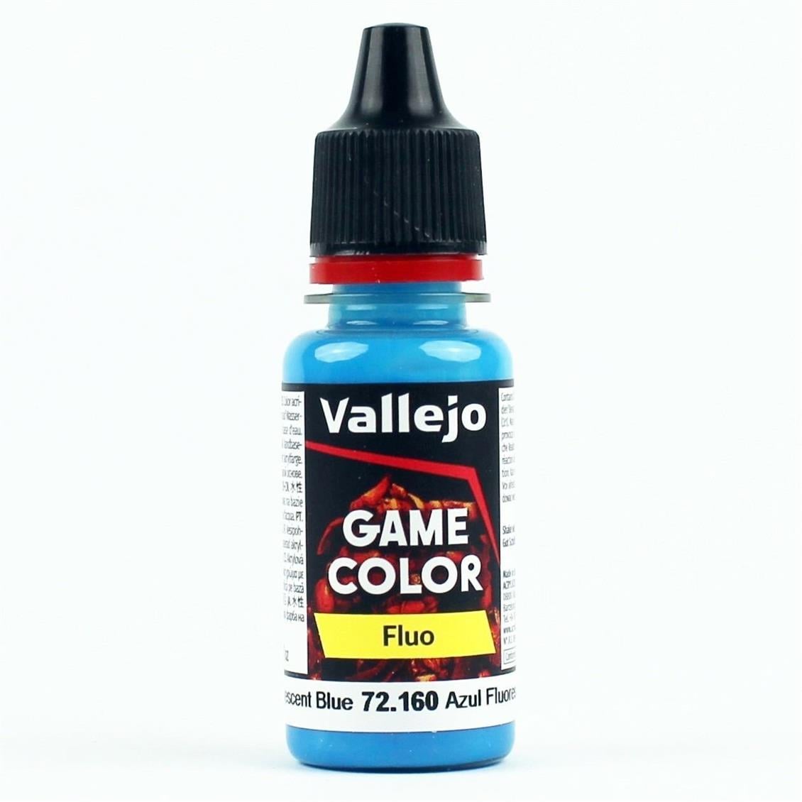 Vallejo 72653 18 ml. Fluorescent Blue, Game Color Serisi Model Boyası