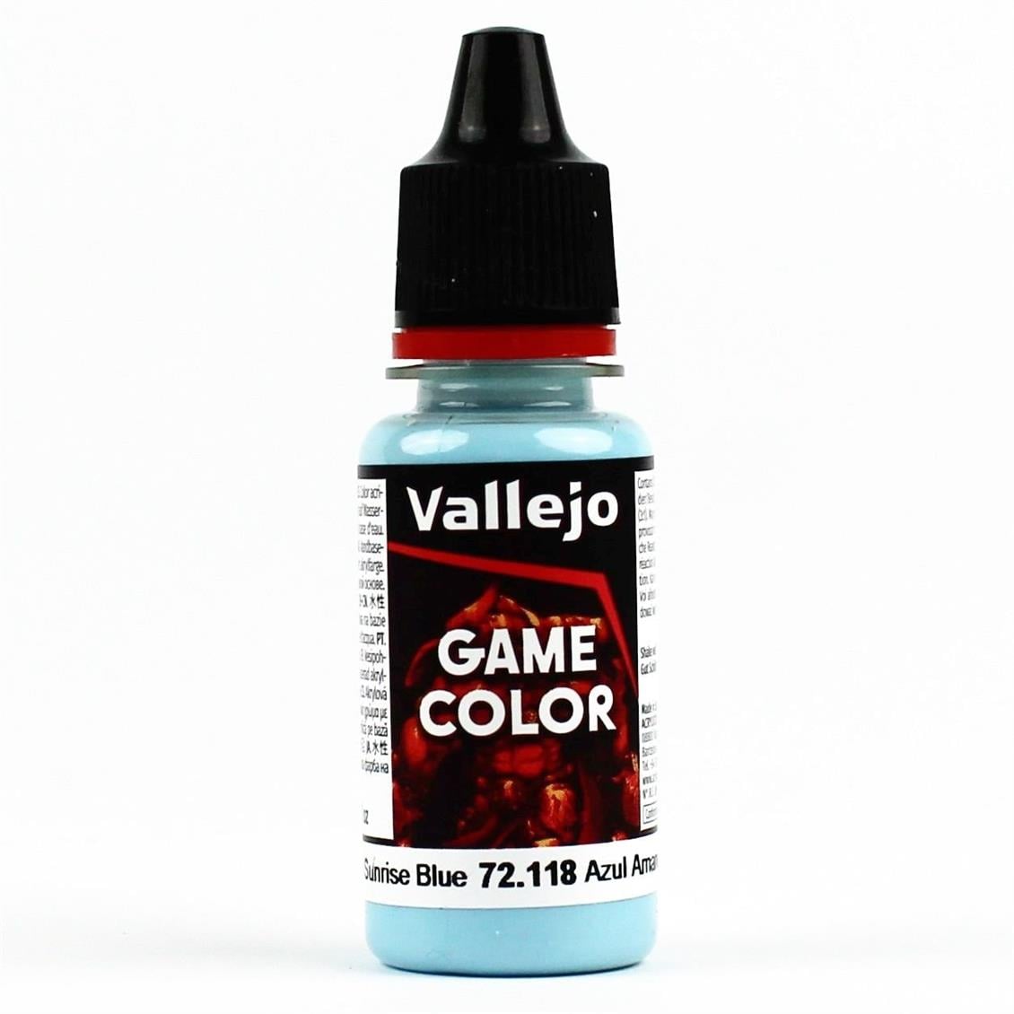 Vallejo 72653 18 ml. Sunrise Blue, Game Color Serisi Model Boyası