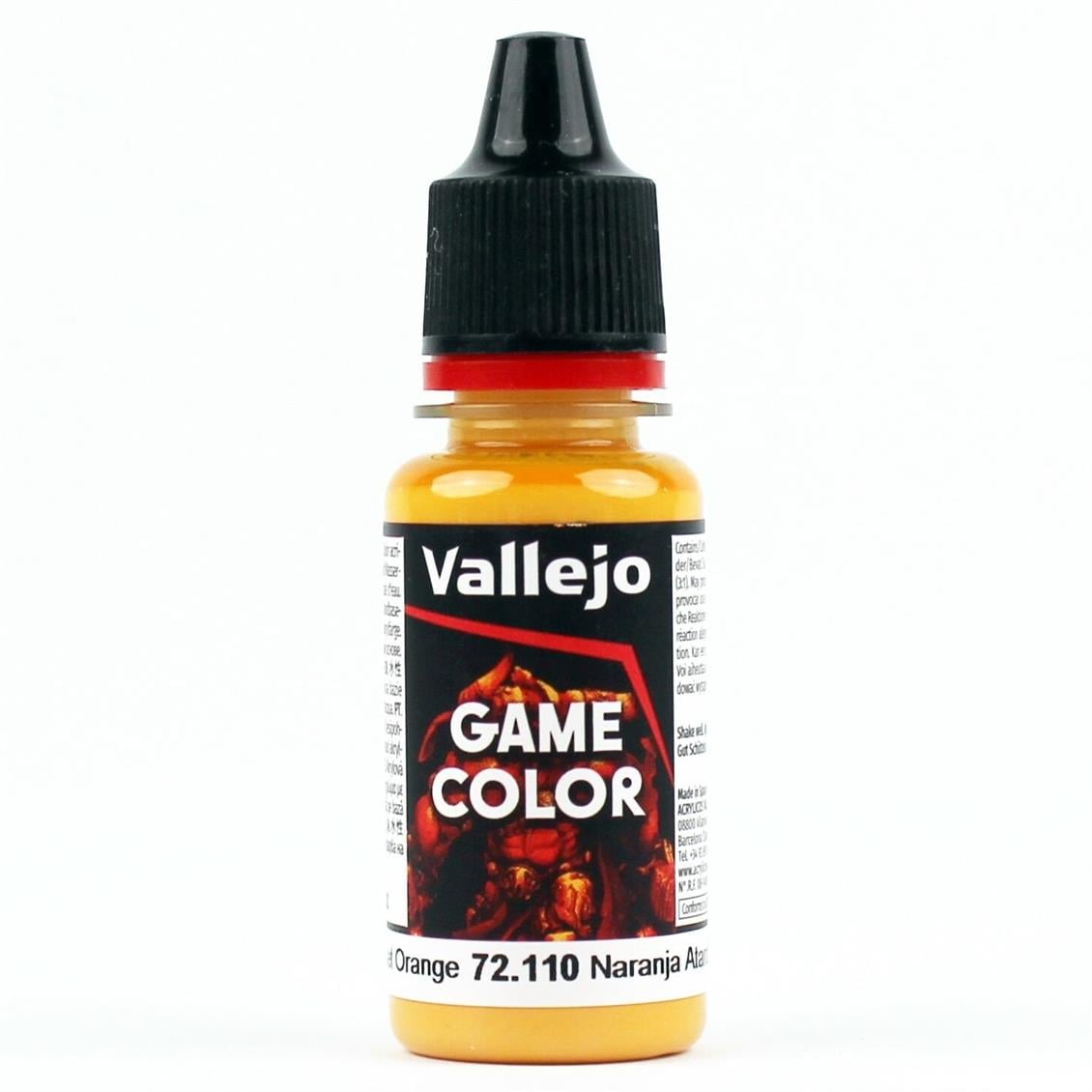 Vallejo 72653 18 ml. Sunset Orange, Game Color Serisi Model Boyası
