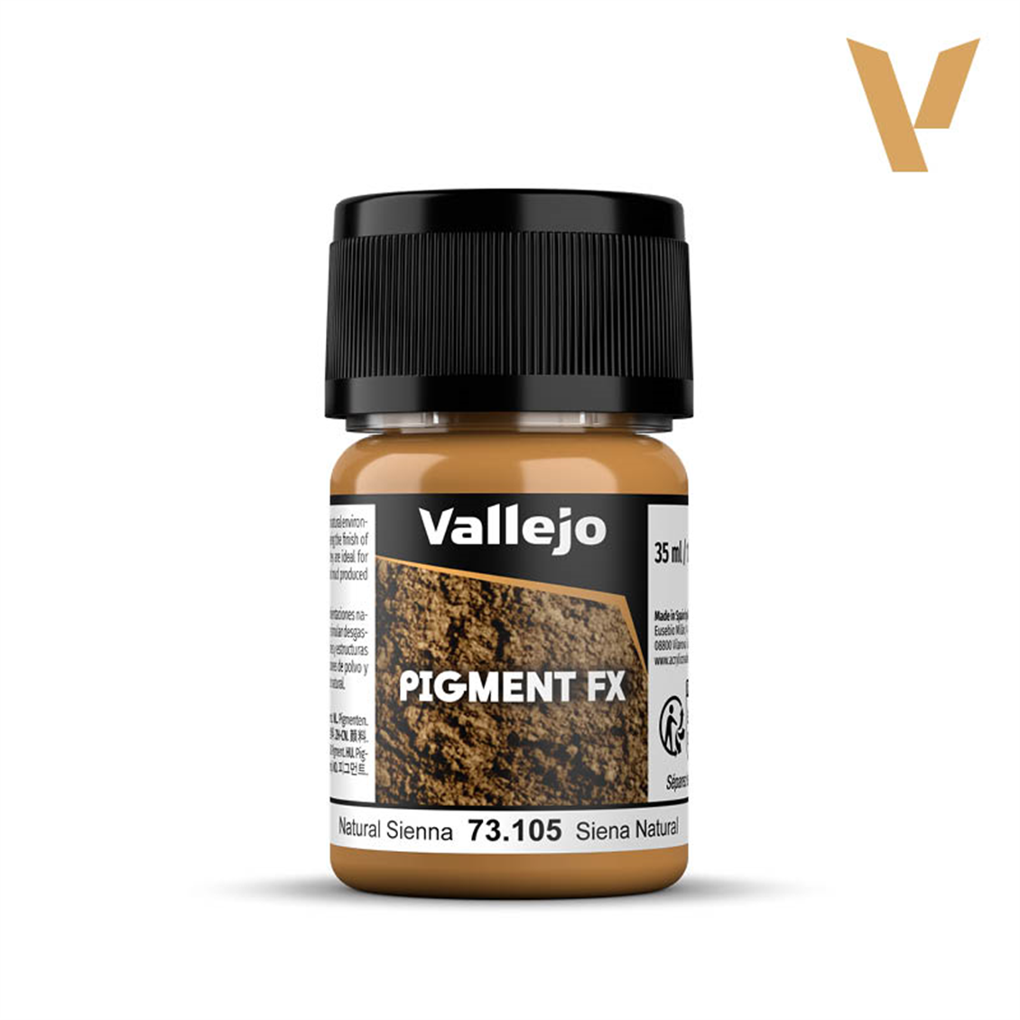 Vallejo 73105 35 ml. Natural Sienna, Model Boyası Pigmenti
