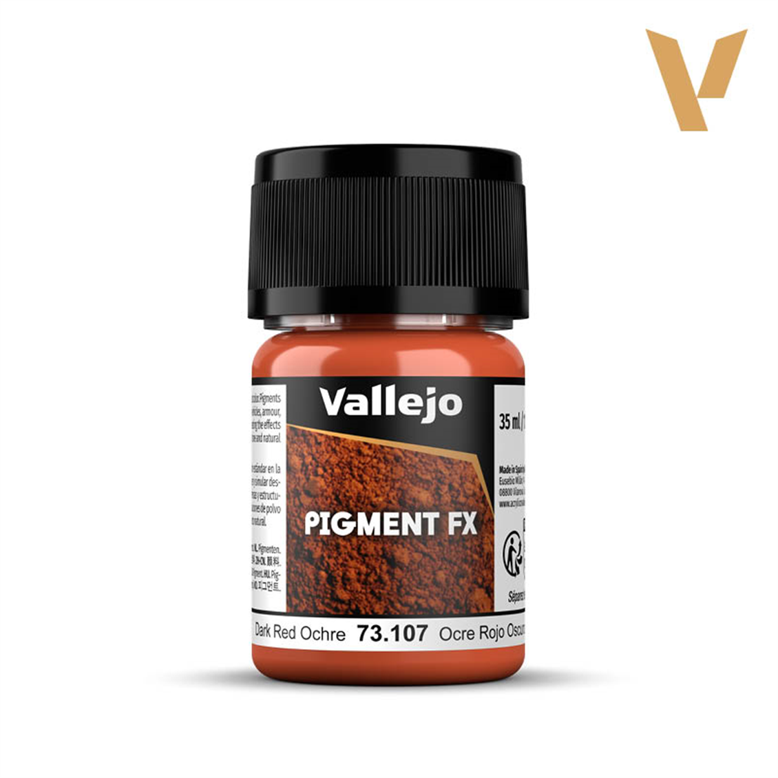 Vallejo 73107 35 ml. Dark Red Ochre, Model Boyası Pigmenti