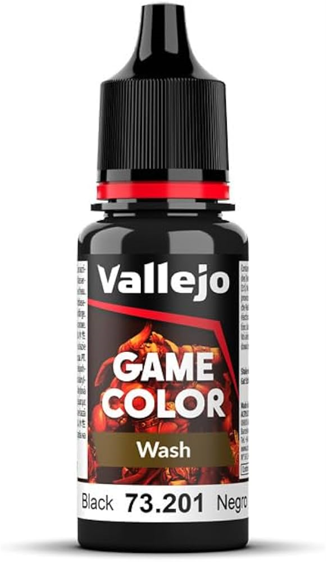 Vallejo 73201 18 ml. Black Wash, Game Color Serisi Model Boyası