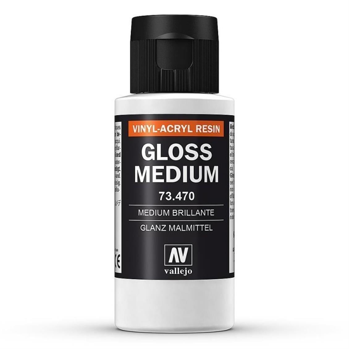 Vallejo 73470 60 ml. Gloss Medium (Parlaklaştırıcı), Model Boyası