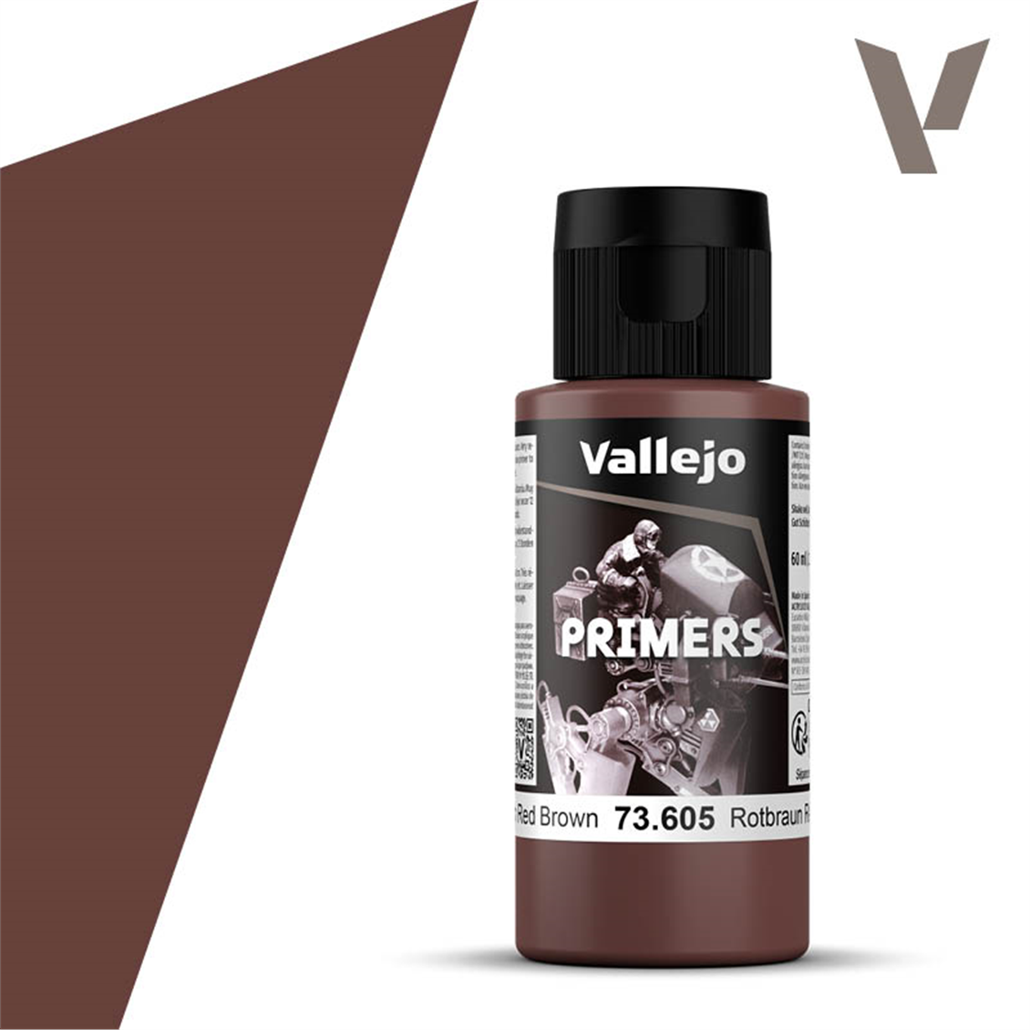 Vallejo 73605 60 ml. Ger. Red Brown, Astar Model Boyası